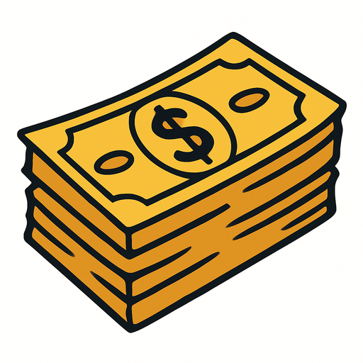 money.
In-Game asset.  2d.  High contrast.  No shadows