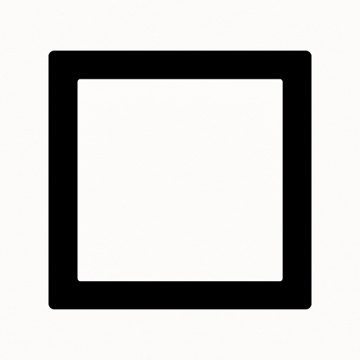 Una casilla.
In-Game asset.  2d.  High contrast.  No shadows