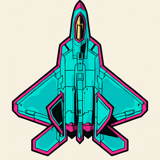 F-22 upp ifrån.
In-Game asset.  2d.  High contrast.  No shadows