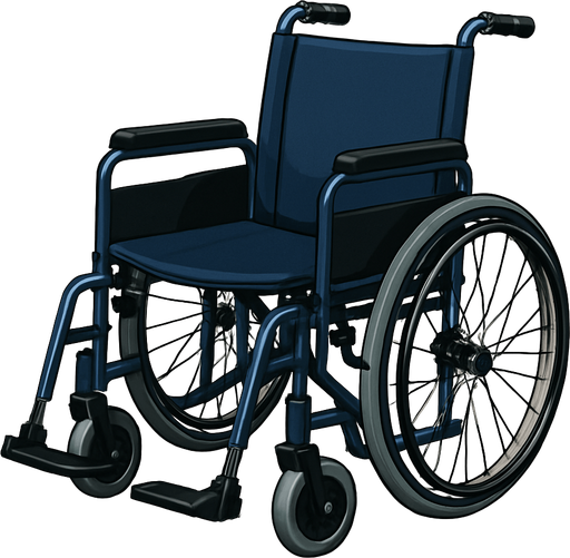 realistic wheel chair.
In-Game asset.  2d.  High contrast.  No shadows