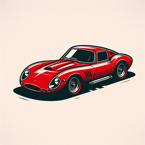 FERRARI.
Single Game Texture. In-Game asset. 2d. Blank background. High contrast. No shadows.