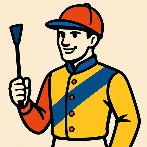 Jockey.
In-Game asset.  2d.  High contrast.  No shadows