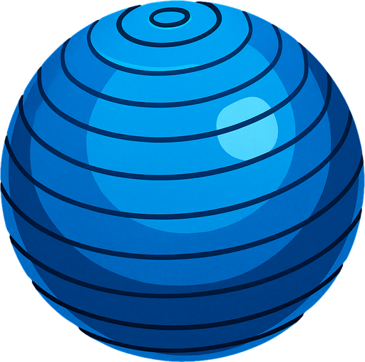 yoga ball.
In-Game asset.  2d.  High contrast.  No shadows