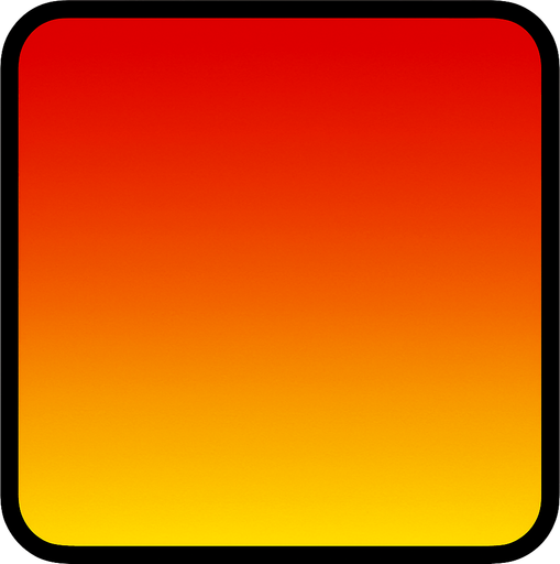 Kırmızı ve sarı gradient renk.
In-Game asset.  2d.  High contrast.  No shadows