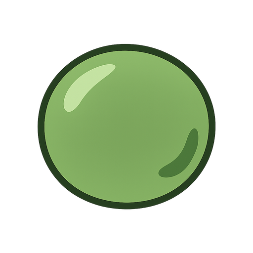 guisante. No background. Transparent background. Blank background. No shadows. 2d. In-Game asset. flat