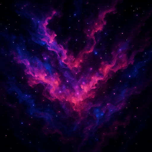 Neboula background.
In-Game asset.  2d.  High contrast.  No shadows. Cinematic deep