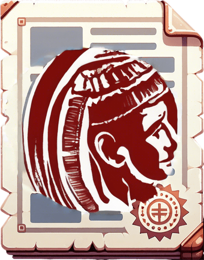red simple stamp