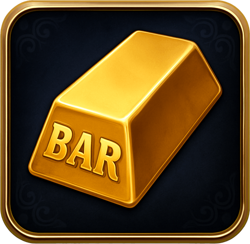 Crea un asset de fondo para el símbolo 'B' de Megaways (Barra de Oro).
Un panel cuadrado o ligeramente redondeado. Fondo de terciopelo oscuro (negro o azul noche) o un metal pulido muy oscuro. Borde elegante dorado o plateado. Puede tener un patrón sutil de filigrana de casino en las esquinas. Debe ser un fondo neutro pero lujoso para que la barra de oro resalte. Fondo transparente.
In-Game asset.  2d.  High contrast.  No shadows