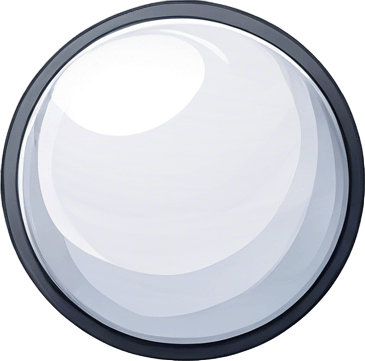 Bright white and gray bubble