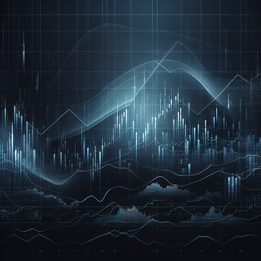 A Technical dark background. Nothing just a gradiant of colors from black to dark blue. Theme : stock market.
background