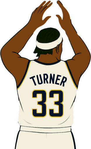 Give him a white headband and an Indiana pacers white uniform