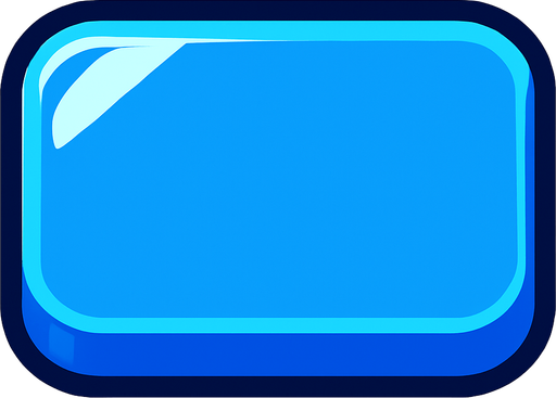 Bouton bleu.
In-Game asset.  2d.  High contrast.  No shadows