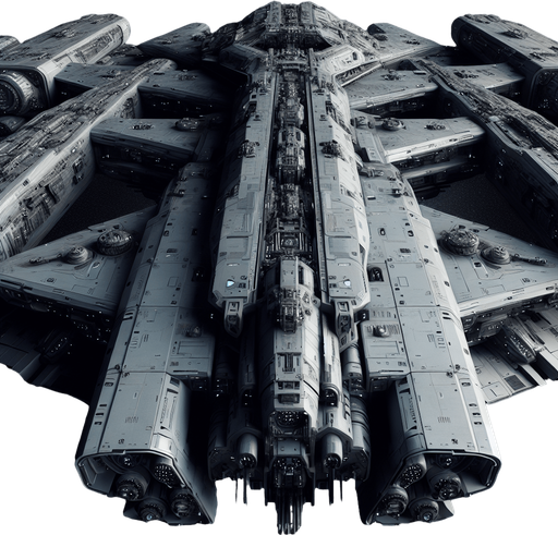 Bottom of a sci-fi war space vessel ..
Full  bottom view