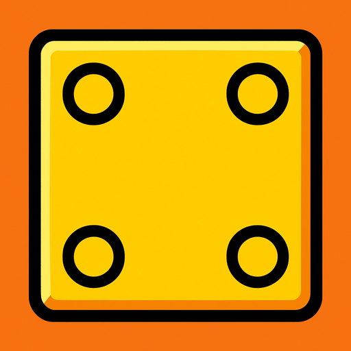 Yellow Block.
In-Game asset.  2d.  High contrast.  No shadows