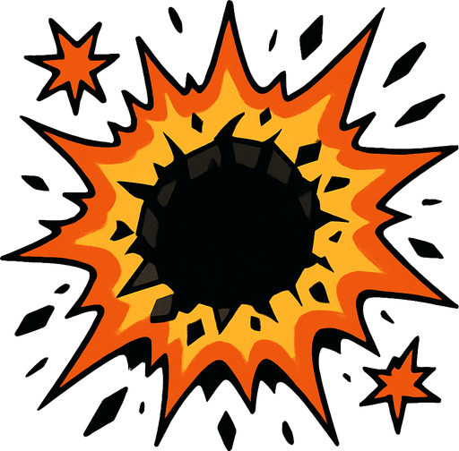 explode hole.
In-Game asset.  2d.  High contrast.  No shadows