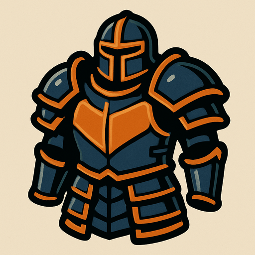 Savaş Zırhı.
In-Game asset.  2d.  High contrast.  No shadows