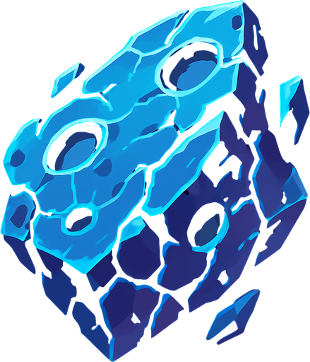 space fragment.
In-Game asset.  2d.  High contrast.  No shadows