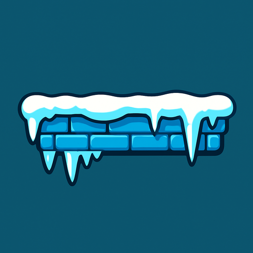icy tower advanced level platform.
In-Game asset.  2d.  High contrast.  No shadows