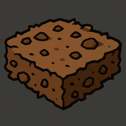 Dirt.
In-Game asset.  2d.  High contrast.  No shadows