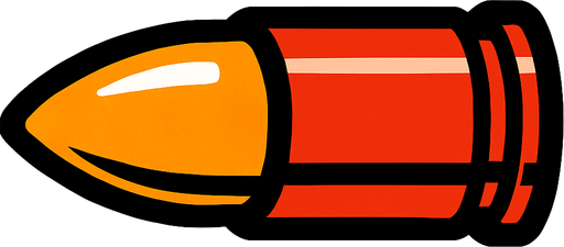 Bala.
In-Game asset.  2d.  High contrast.  No shadows