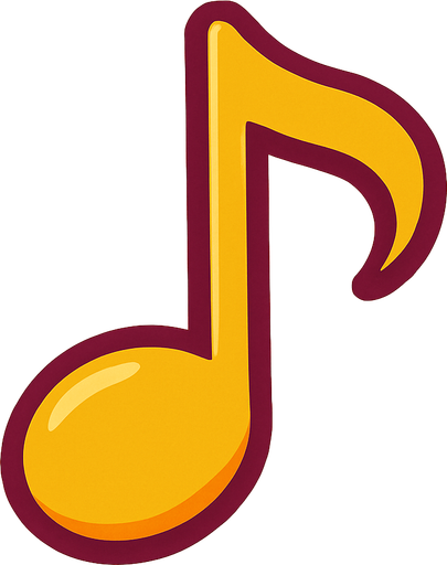 musical_note.
In-Game asset.  2d.  High contrast.  No shadows