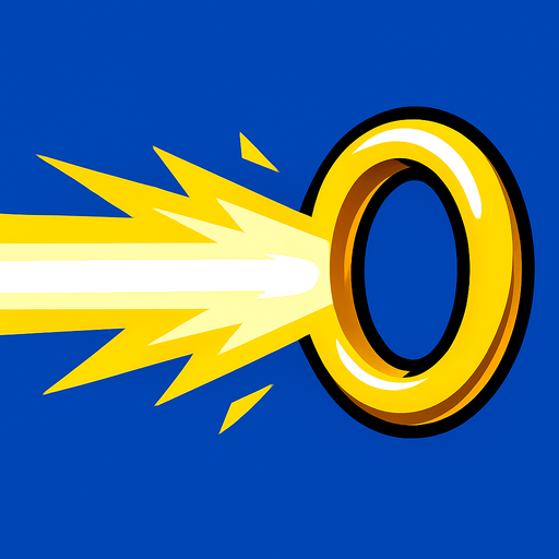 beam to sonic's ring.
In-Game asset.  High contrast.  No shadows
