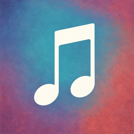 a white music note