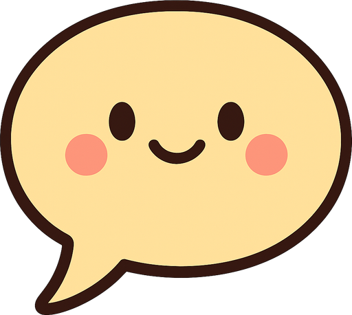 Generate a cute speech bubble.
In-Game asset.  2d.  High contrast.  No shadows