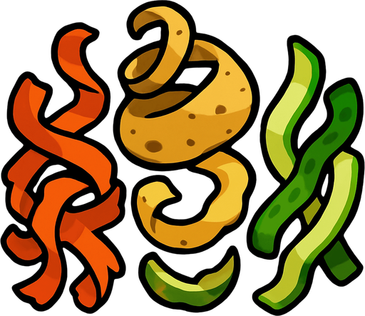 Pelage de legumes.
In-Game asset.  2d.  High contrast.  No shadows