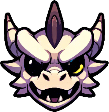 big yellow circles for pupils for the dragons eyes