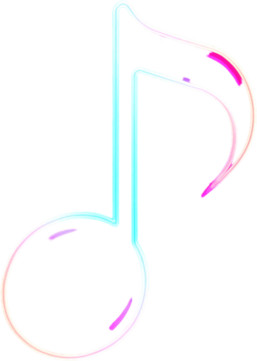 a musical note thats bright and neon thats also really cool looking.
In-Game asset.  2d.  High contrast.  No shadows