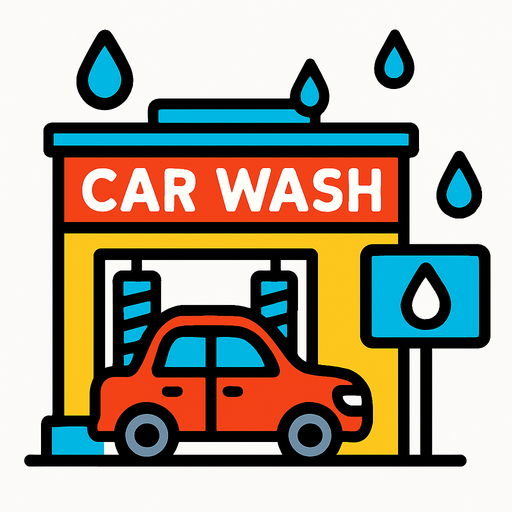 carwash bussiness.
In-Game asset.  2d.  High contrast.  No shadows