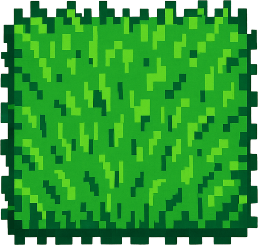 Cesped pixelart.
In-Game asset.  2d.  High contrast.  No shadows