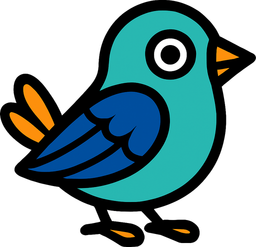 haz un pájaro.
In-Game asset.  2d.  High contrast.  No shadows