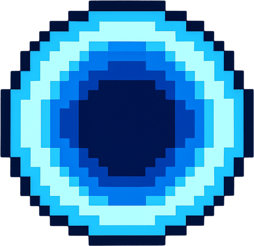 pixelart blue circular enemy projectile to dodge
In-Game asset.  2d.  High contrast.  No shadows. Pixel art