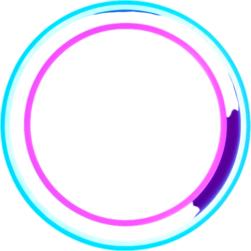 Neon ball.
In-Game asset.  2d.  High contrast.  No shadows