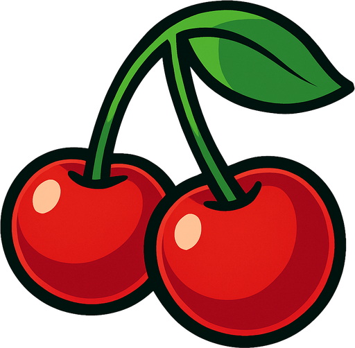 Cherry.
In-Game asset.  2d.  High contrast.  No shadows