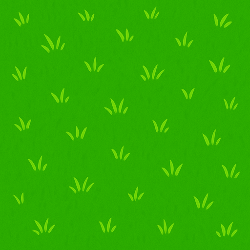 Fondo verde con cesped.
In-Game asset.  2d.  High contrast.  No shadows