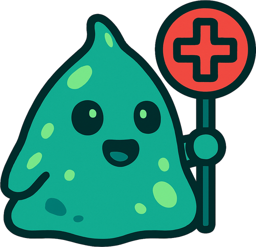 Slime enemy healer.
In-Game asset.  2d.  High contrast.  No shadows