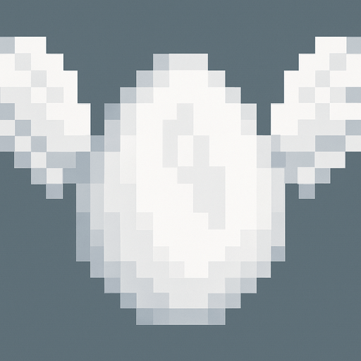 winged and white