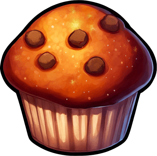 Glitter on muffin