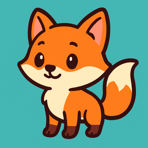Animated, fox, cute,.
In-Game asset.  2d.  High contrast.  No shadows
