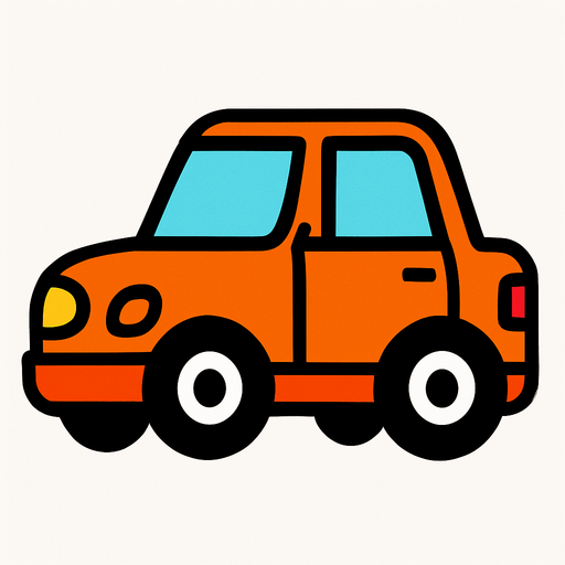 Carro 2d.
In-Game asset.  2d.  High contrast.  No shadows
