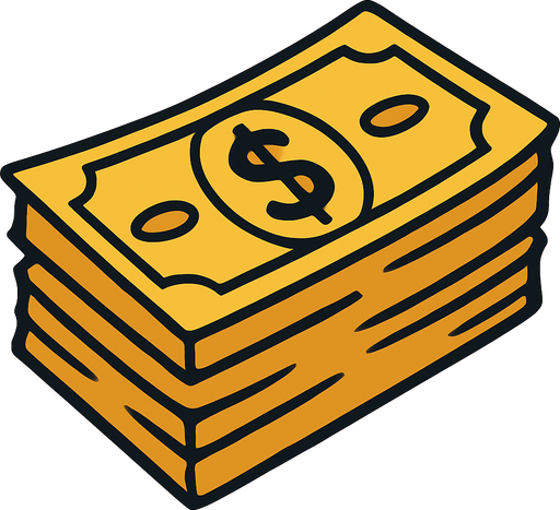 money.
In-Game asset.  2d.  High contrast.  No shadows