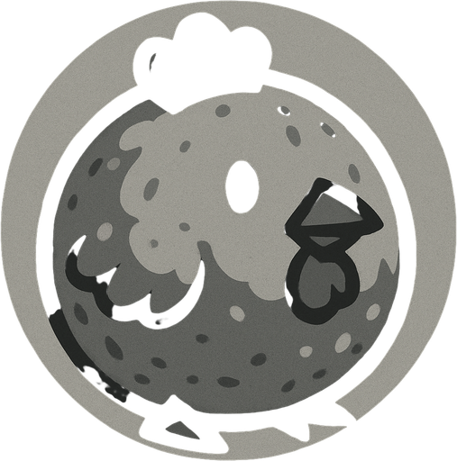 gray chicken ball.
In-Game asset.  2d.  High contrast.  No shadows