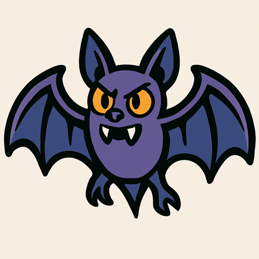 yarasa.
In-Game asset.  2d.  High contrast.  No shadows