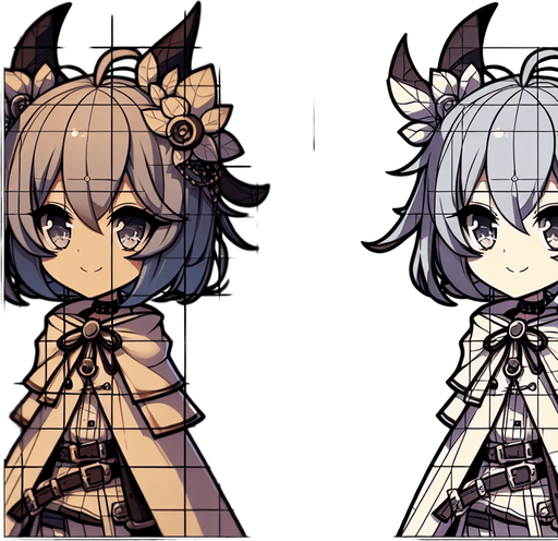 cubetto anime.
Single Game Texture. In-Game asset. 2d. Blank background. High contrast. No shadows.