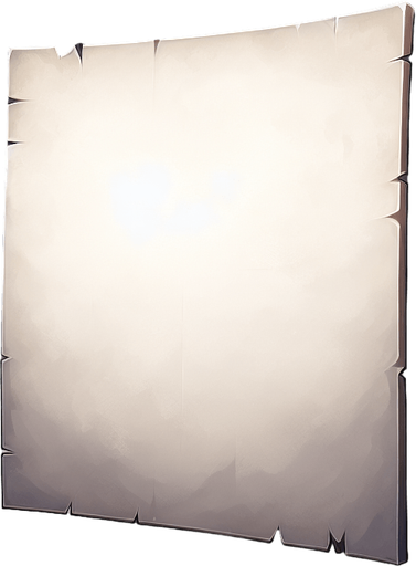 caligraphy paper front facing flat.
Single Game Texture.  In-Game asset.  2d.  Blank background.  High contrast.  No shadows