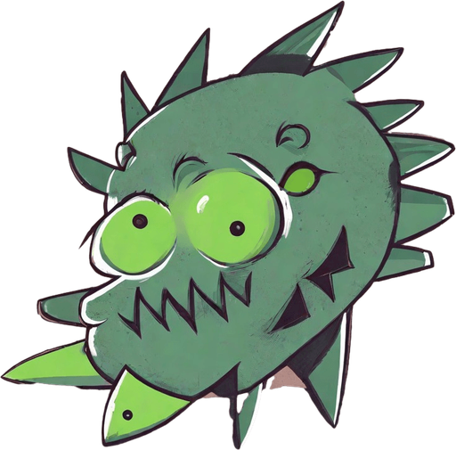 canavar kafası dikenli
. No background. Transparent background. Blank background. No shadows. 2d. In-Game asset. flat