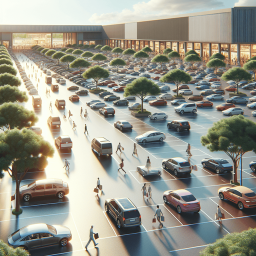 Mall Parking Lot Background
